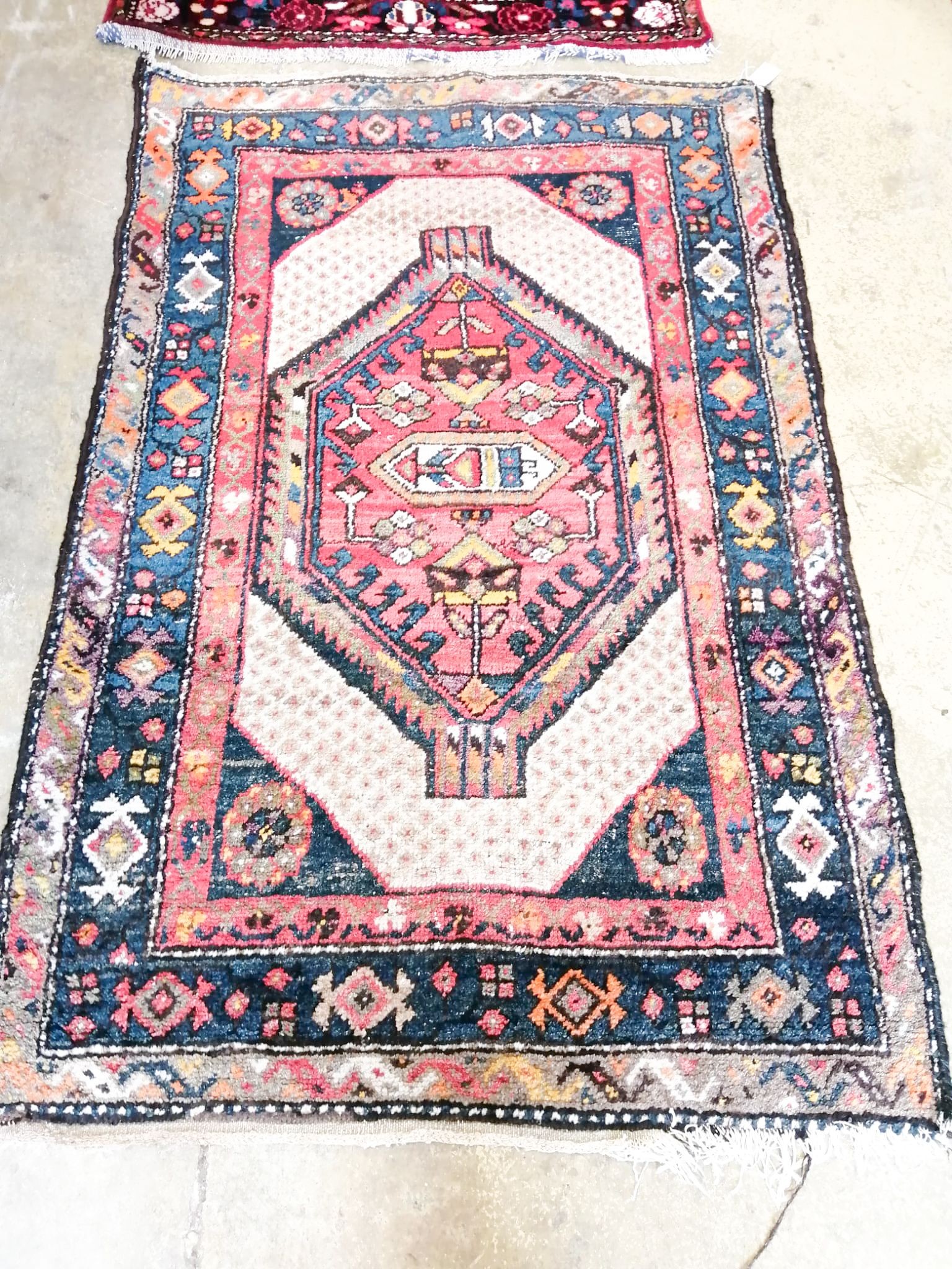 095Two Oriental rugs and another Eastern rug, largest 204 x 140cm